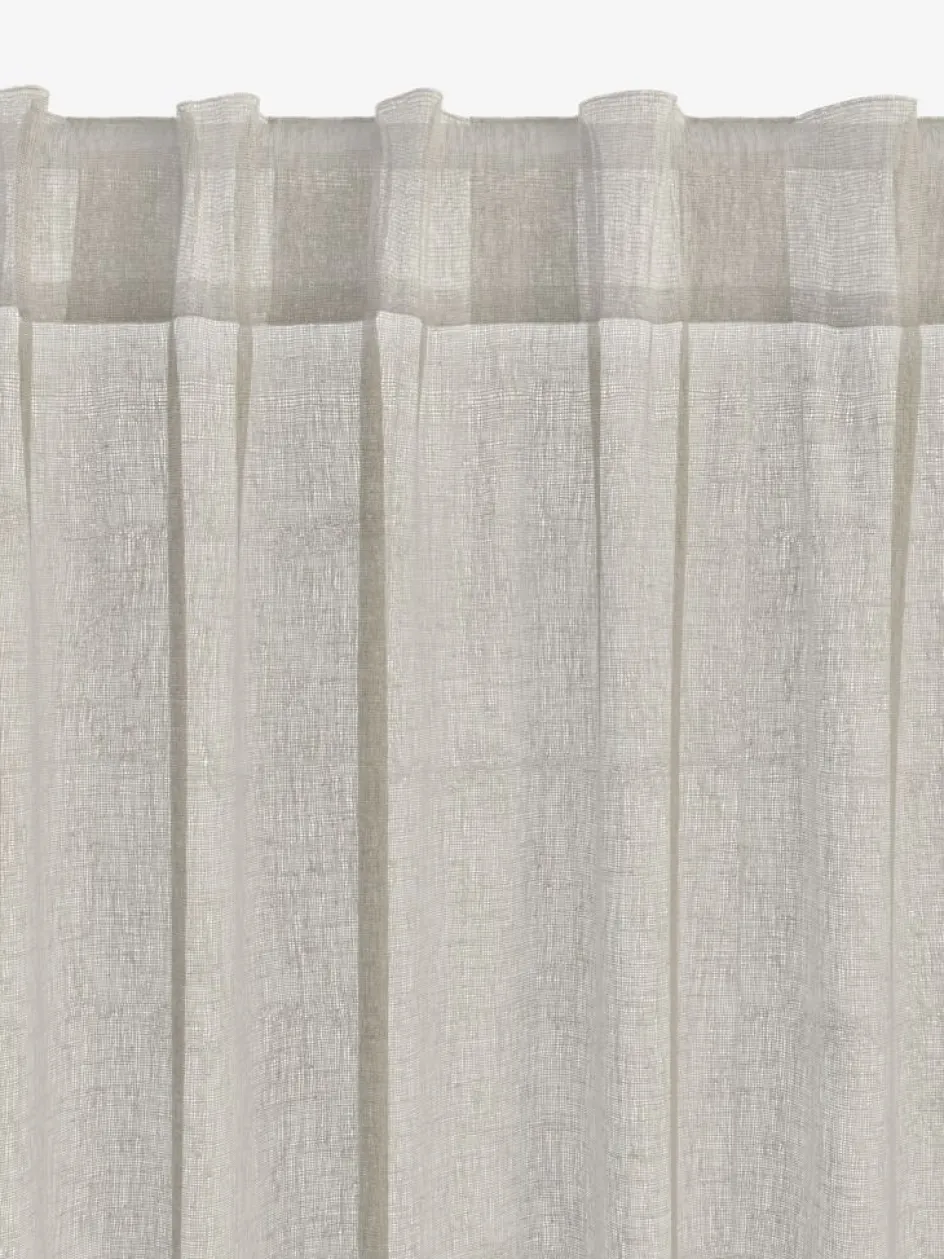 Discount UNNENCortina UNNEN 1x140x300 aspecto lino Cortinas Traslúcidas