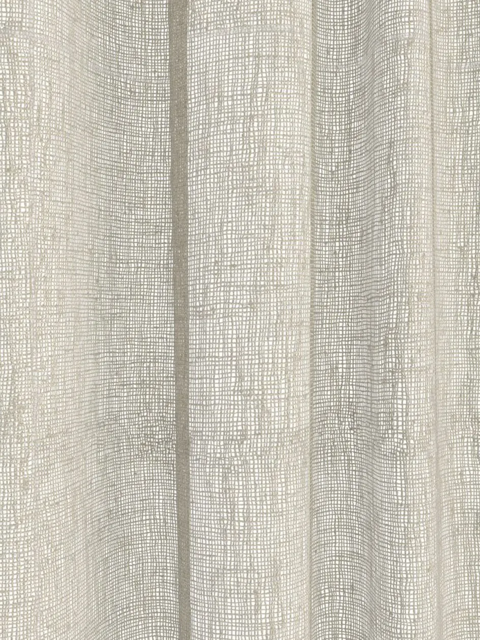 Discount UNNENCortina UNNEN 1x140x300 aspecto lino Cortinas Traslúcidas