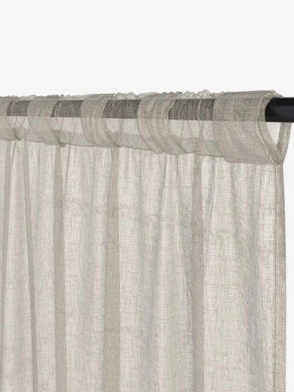 Discount UNNENCortina UNNEN 1x140x300 aspecto lino Cortinas Traslúcidas