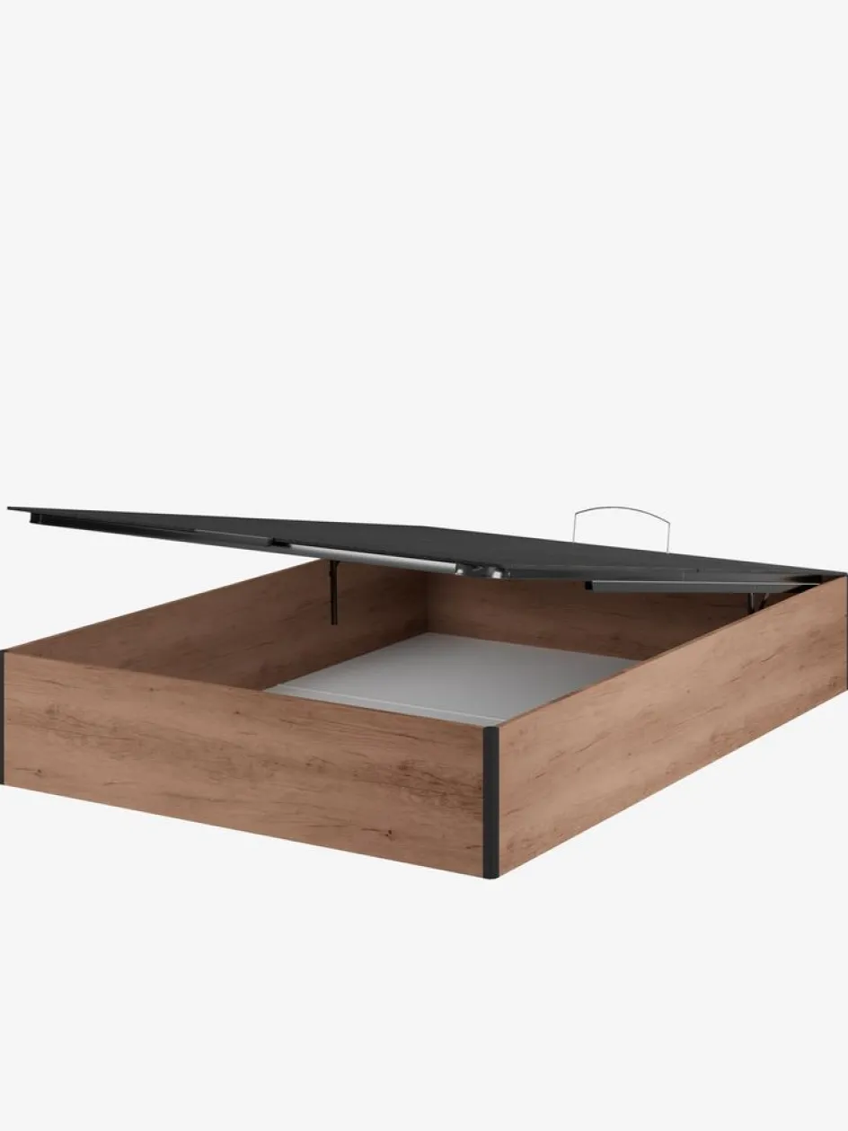Hot URUNDAGOLDCanapé 135x190cm URUNDA GA55 negro Camas Con Almacenaje|90 X 190 Cm