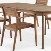 New UVDAL + HAMRAMesa UVDAL L223 + 4 sillas HAMRA madera dura Conjuntos Mesa Y Sillas De Jardín
