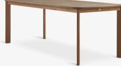 New UVDAL + HAMRAMesa UVDAL L223 + 4 sillas HAMRA madera dura Conjuntos Mesa Y Sillas De Jardín