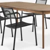 Sale UVDAL + HEMSEDALMesa UVDAL L223 madera dura + 4 sillas HEMSEDAL negro Conjuntos Mesa Y Sillas De Jardín