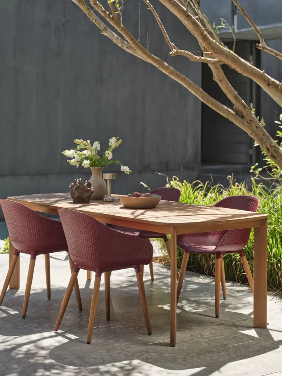 UVDALMesa de jardín UVDAL A95xL223 madera dura Mesas De Jardín