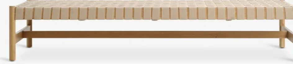 Best VADEHAVETDiván cama VADEHAVET 189x67 tela natural/roble Divanes Cama