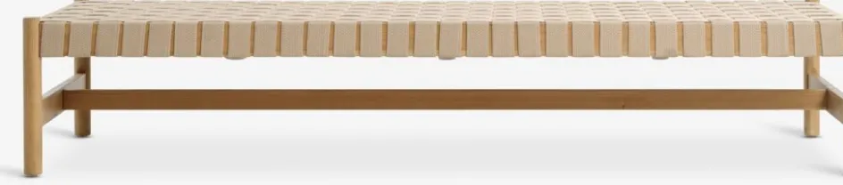 Best VADEHAVETDiván cama VADEHAVET 189x67 tela natural/roble Divanes Cama