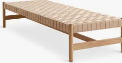 Best VADEHAVETDiván cama VADEHAVET 189x67 tela natural/roble Divanes Cama