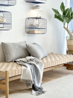 Best VADEHAVETDiván cama VADEHAVET 189x67 tela natural/roble Divanes Cama