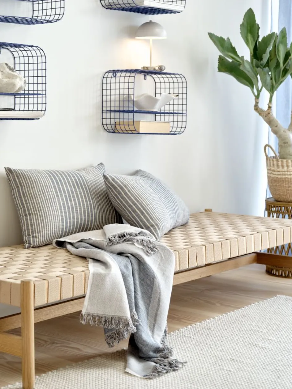 Best VADEHAVETDiván cama VADEHAVET 189x67 tela natural/roble Divanes Cama
