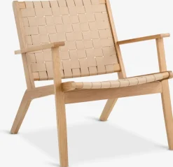 Clearance VADEHAVETSilla VADEHAVET tela natural/roble Sillones