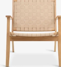 Clearance VADEHAVETSilla VADEHAVET tela natural/roble Sillones