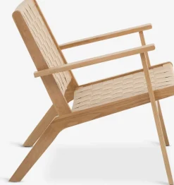Clearance VADEHAVETSilla VADEHAVET tela natural/roble Sillones