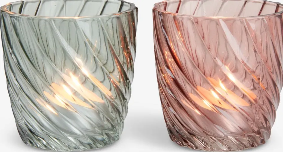 Clearance VAGNPortavelas VAGN Ø8xA8cm cristal variado Portavelas