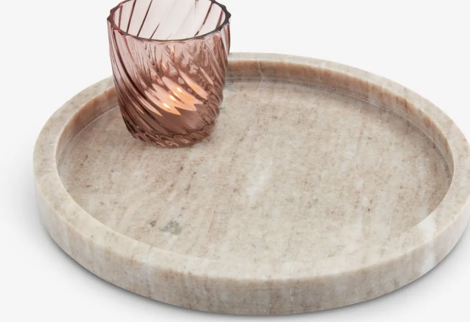 Outlet VALDEMARBandeja decorativa VALDEMAR Ø25cm mármol Accesorios Decoracion