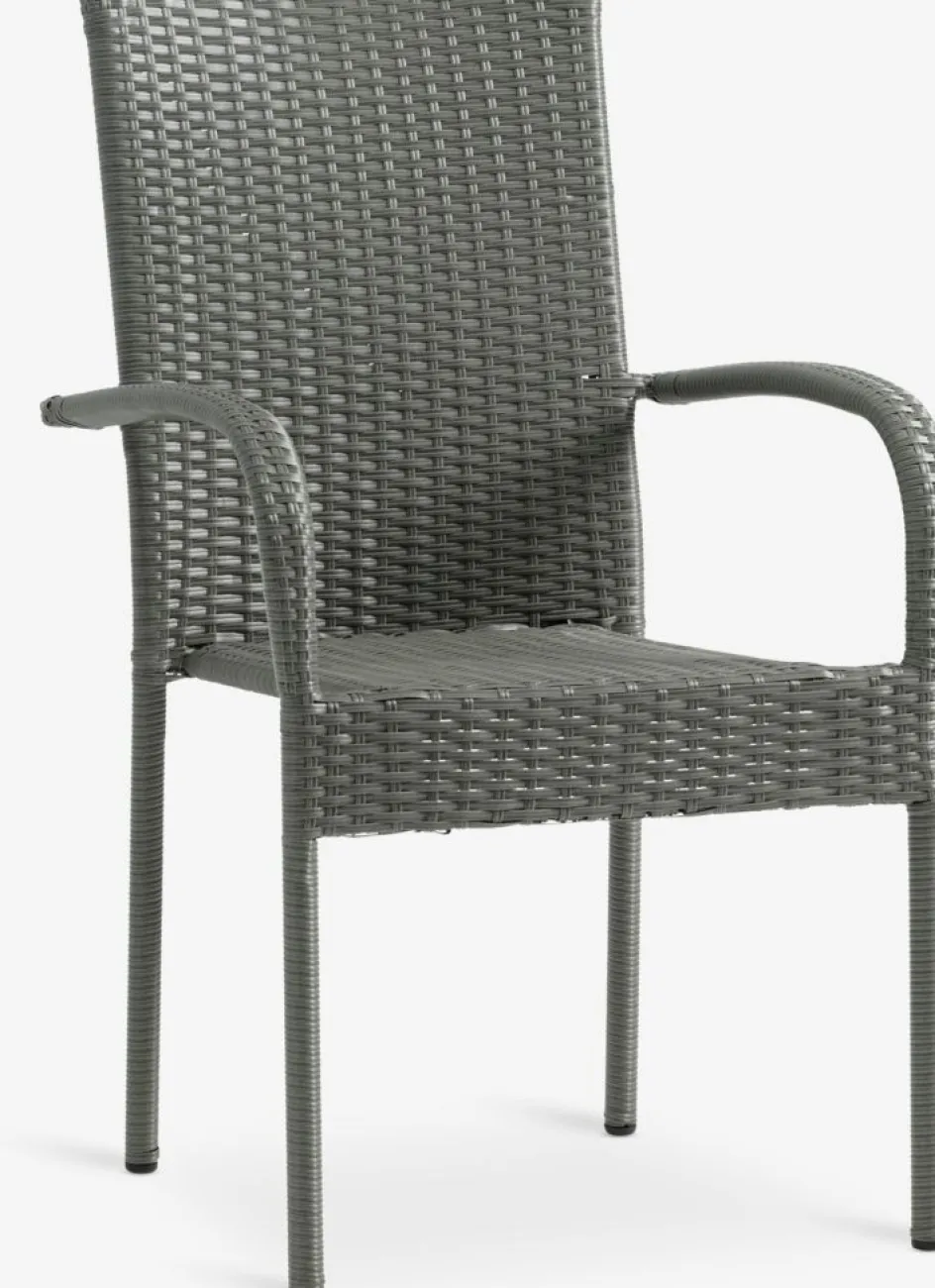 New VAMDRUP + GUDHJEMMesa VAMDRUP Ø70 + 2 sillas GUDHJEM gris Conjuntos Mesa Y Sillas De Jardín