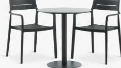Sale VAMDRUP + INGSTRUPMesa VAMDRUP Ø70 + 2 sillas INGSTRUP negro Conjuntos Mesa Y Sillas De Jardín