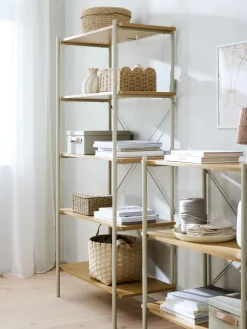 Best VANDBORGEstantería VANDBORG 5 estantes color roble/beis Estanterias Y Librerías|Estanterias Y Librerías