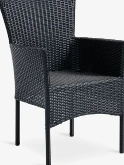 Outlet VATTRUP + AIDTMesa VATTRUP L206/321 + 4 sillas AIDT negro Conjuntos Mesa Y Sillas De Jardín