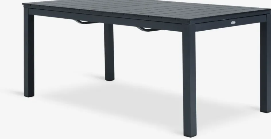 Hot VATTRUP + GAMMELBYMesa VATTRUP L172/276 negro + 4 sillas GAMMELBY gris Conjuntos Mesa Y Sillas De Jardín
