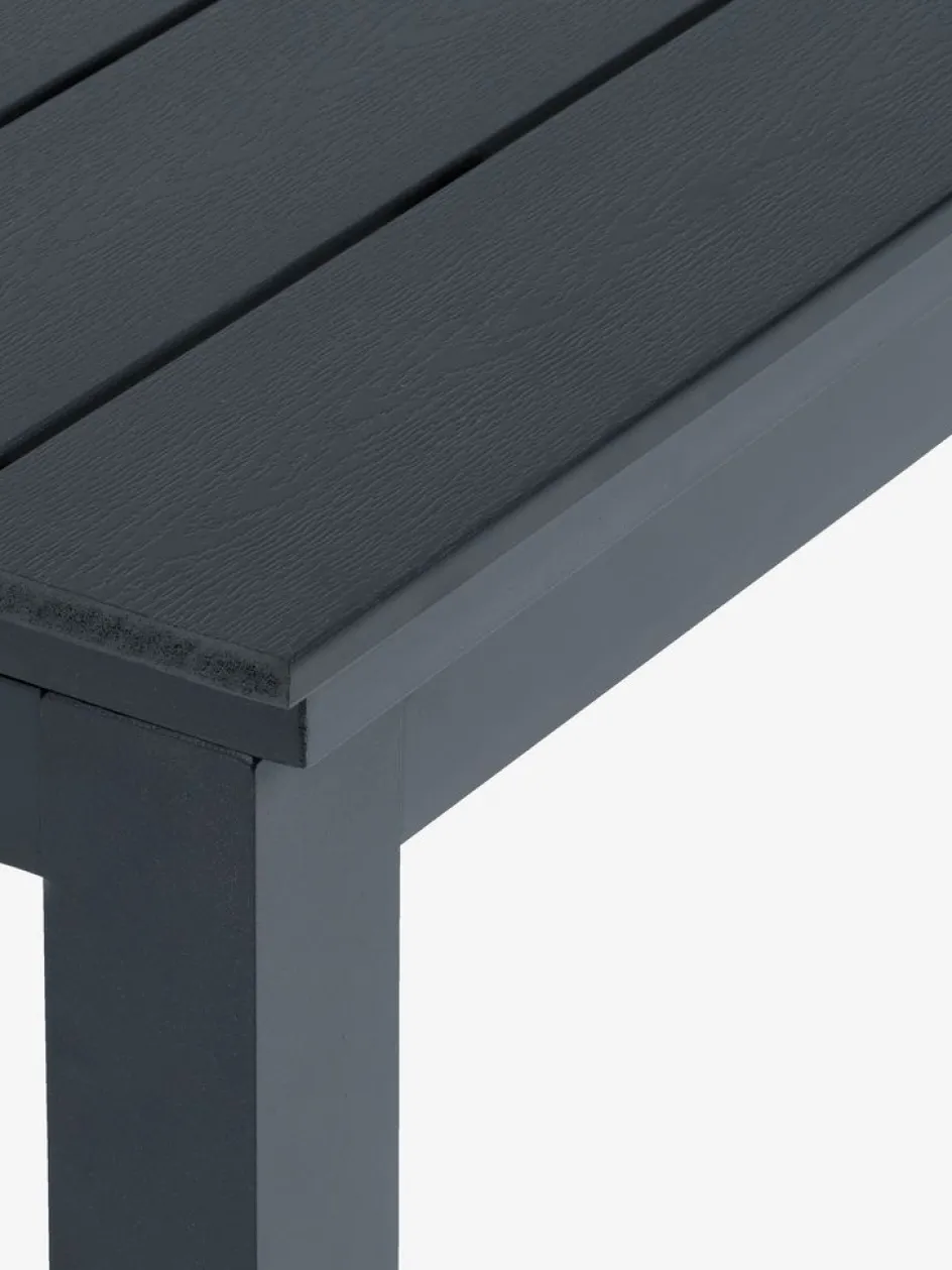 Best VATTRUP + MYSENMesa VATTRUP L206/321 negro + 4 sillas MYSEN gris Conjuntos Mesa Y Sillas De Jardín