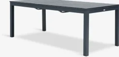 Best VATTRUP + MYSENMesa VATTRUP L206/321 negro + 4 sillas MYSEN gris Conjuntos Mesa Y Sillas De Jardín