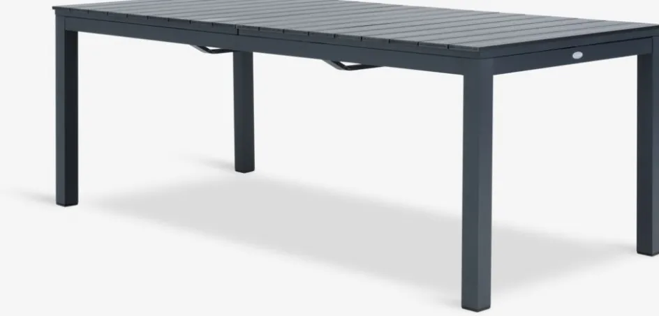 Best VATTRUP + MYSENMesa VATTRUP L206/321 negro + 4 sillas MYSEN gris Conjuntos Mesa Y Sillas De Jardín