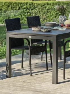 Clearance VATTRUPMesa de jardín VATTRUP A95xL172/276 negro Mesas De Jardín
