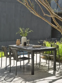 Clearance VATTRUPMesa de jardín VATTRUP A95xL172/276 negro Mesas De Jardín
