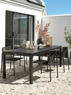 VATTRUPMesa de jardín VATTRUP A95xL206/321 negro Mesas De Jardín