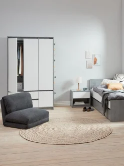 Discount VEGGERSillón cama VEGGER tela gris Niños Articulos Para Niños