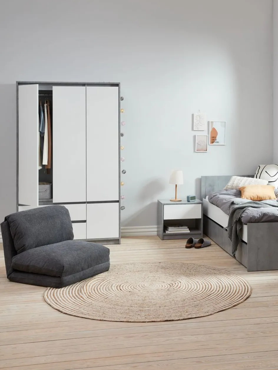 Discount VEGGERSillón cama VEGGER tela gris Niños Articulos Para Niños