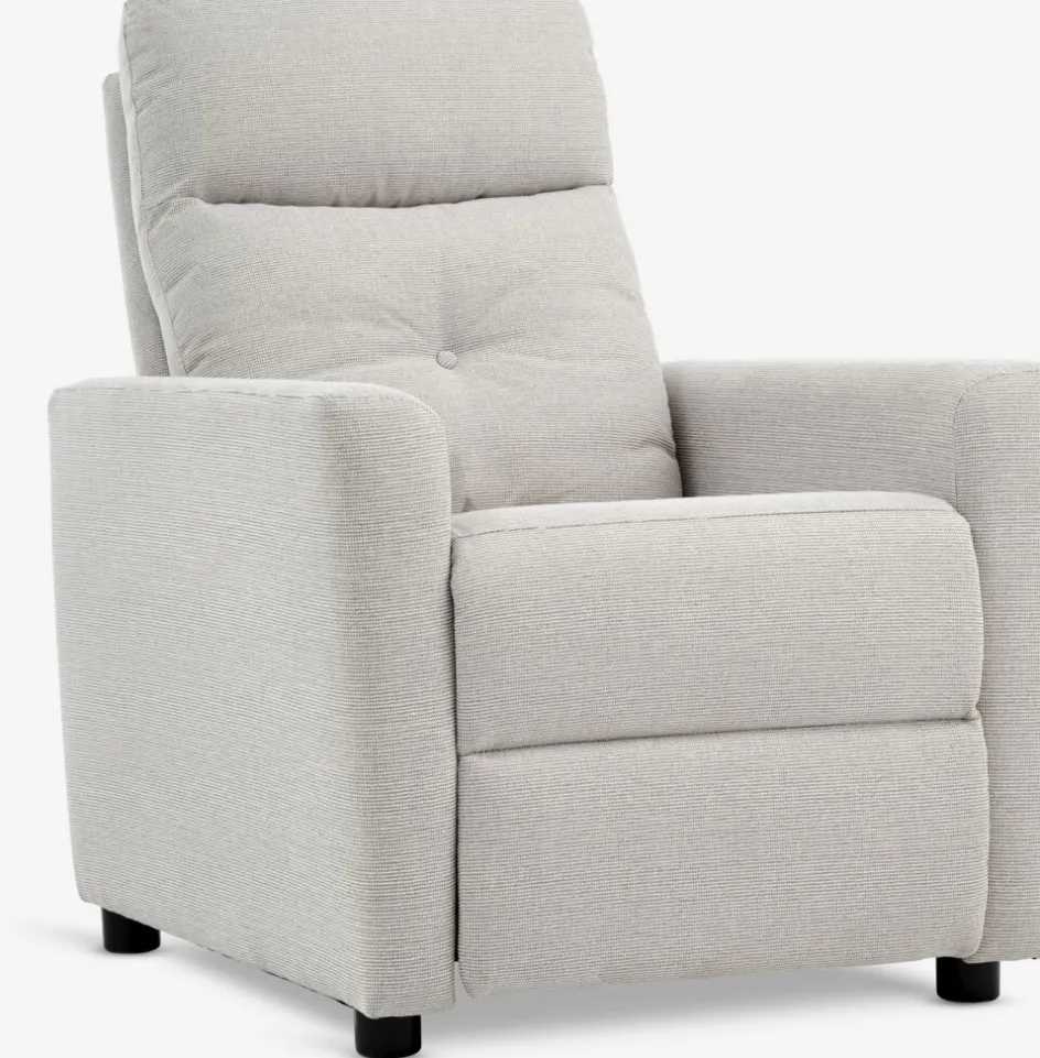 Hot VEJLBYSillón reclinable VEJLBY tela arena claro Sillones