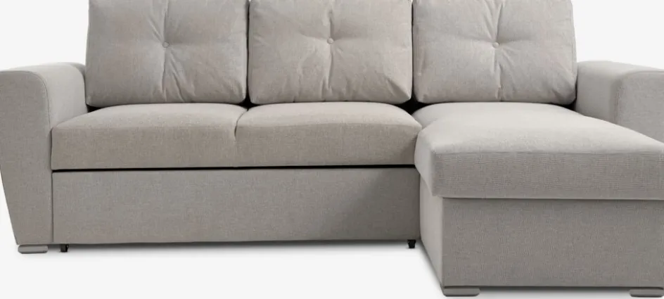 Online VEJLBYSofá cama chaise longue VEJLBY tela arena claro Sofás Cama|Sofás Cama