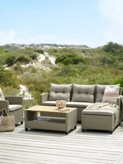 Best VENConjunto muebles jardín VEN 4 plazas chaise longue Conjuntos Mesa Y Sillas De Jardín|Muebles De Jardín