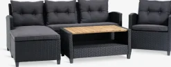 Sale VENConjunto muebles jardín VEN 4 plazas con chaise longue Conjuntos Mesa Y Sillas De Jardín|Muebles De Jardín