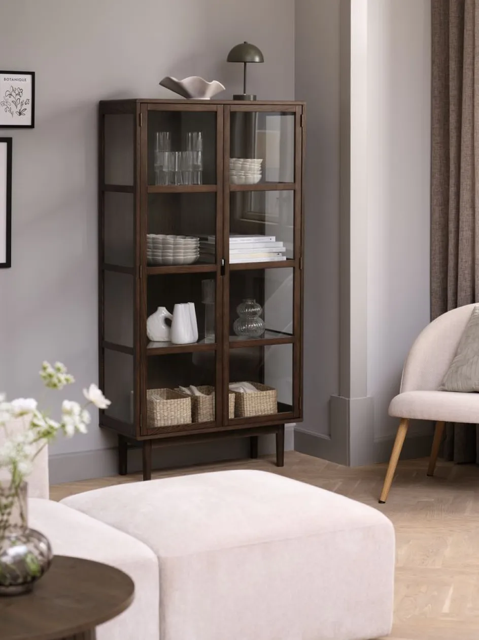 Discount VESTERBYVitrina VESTERBY alta 2 puertas Vitrinas|Vitrinas