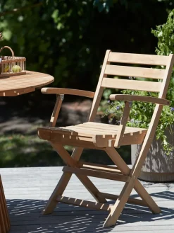 Discount VESTERHAVETSilla plegable VESTERHAVET teca Sillas De Jardín
