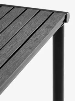 New VIERLI + GLOMFJORDMesa VIERLI L149 + 4 sillas GLOMFJORD negro Conjuntos Mesa Y Sillas De Jardín