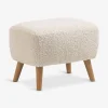 Hot VILDSUNDPuf VILDSUND 52x41 felpa blanco crudo/roble natural Pufs|Pufs