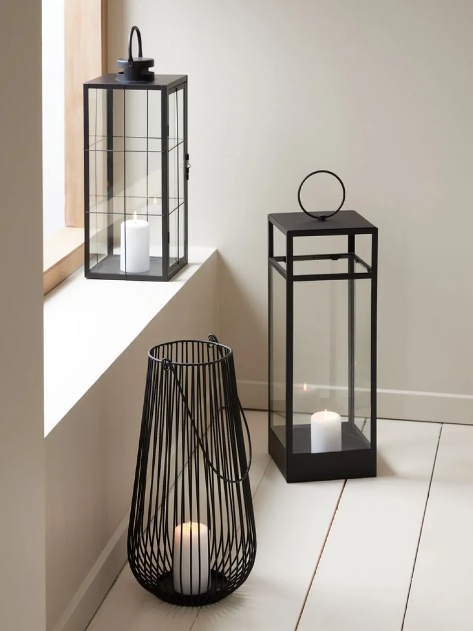 Sale VILLADSFarol VILLADS A20xL20xA50cm negro Faroles