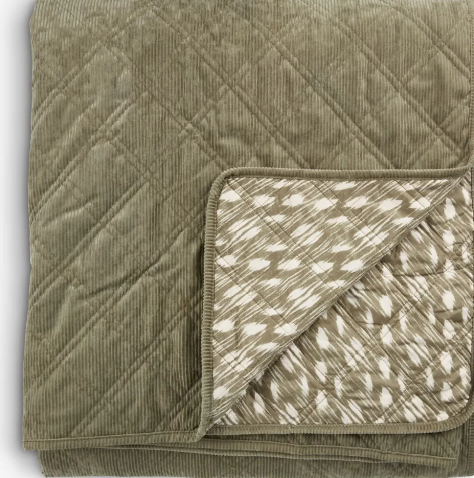 New VILLMORELLColcha VILLMORELL 220x240 verde/blanco Colchas|Colchas