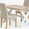 VISLINGE + TUREBYMesa VISLINGE L150 natural + 4 sillas TUREBY beis Mesas De Comedor|Conjuntos De Comedor