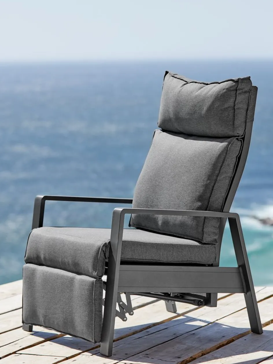 VONGESillón de exterior VONGE negro Sillas De Jardín|Muebles De Jardín