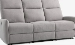 Outlet VONSILDSofá VONSILD 3 plazas reclinable eléctrico gris claro 2 Plazas|3 Plazas