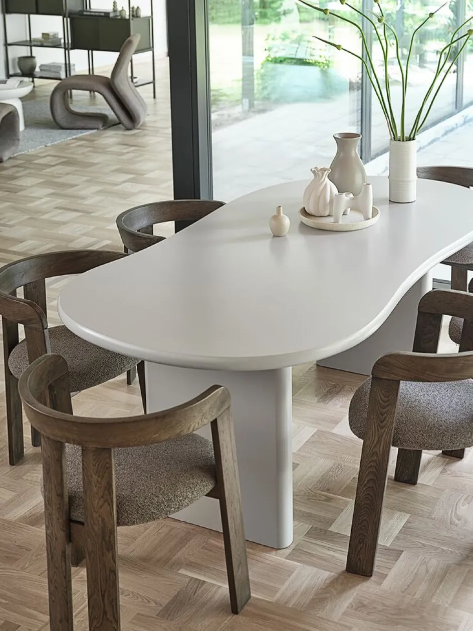 VORDINGBORGMesa de comedor VORDINGBORG 98x198 beis Mesas De Comedor