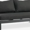 Hot VOSSSofá de exterior VOSS 2 plazas negro Muebles De Jardín