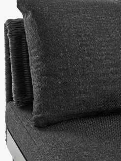 Hot VOSSSofá de exterior VOSS 2 plazas negro Muebles De Jardín