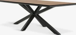 Sale YPNASTED + LOMMAMesa YPNASTED L215 natural + 4 sillas LOMMA negro Conjuntos Mesa Y Sillas De Jardín