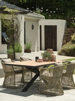 Online YPNASTED + STORDALENMesa YPNASTED L215 + 4 sillas STORDALEN natural Conjuntos Mesa Y Sillas De Jardín