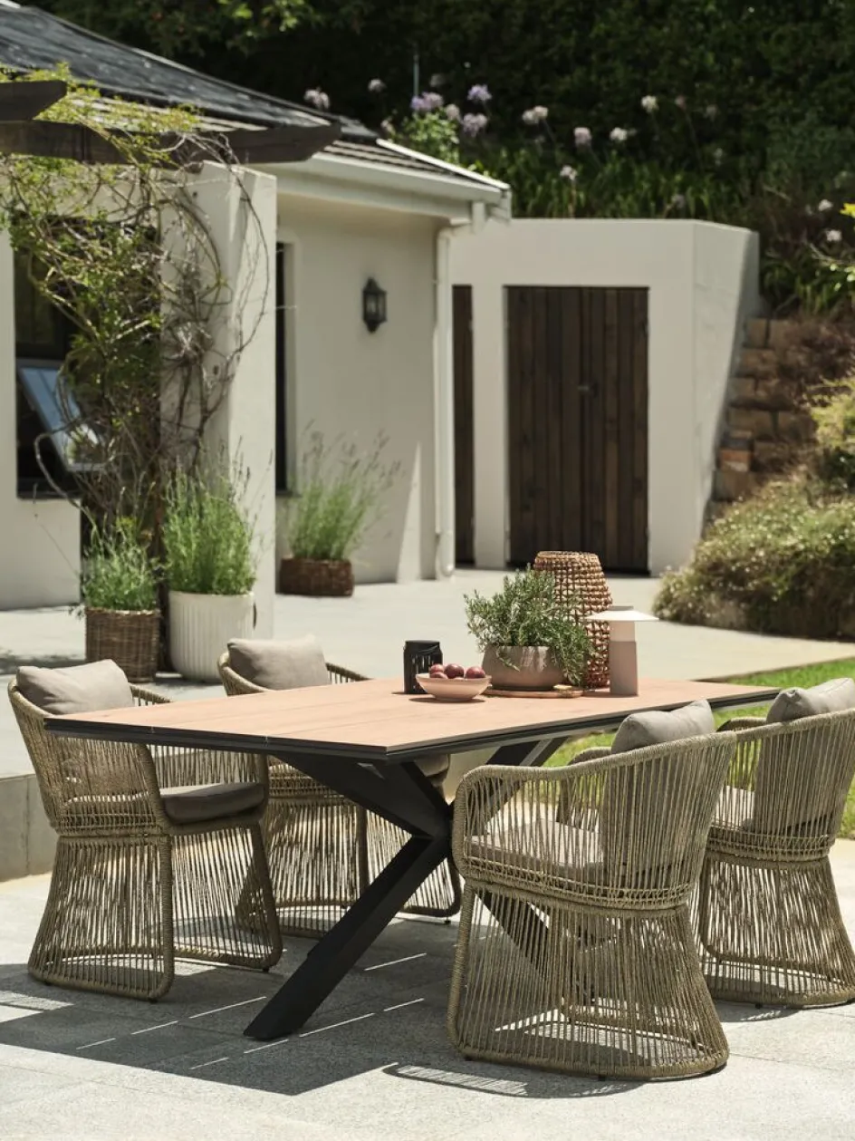 Clearance YPNASTEDMesa de jardín YPNASTED A100xL215 natural Mesas De Jardín